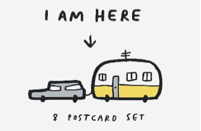 smiles toast m&amp;s postcard box i am here