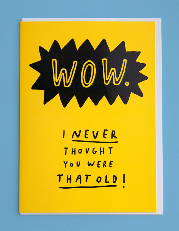 wow birthday card m&s 