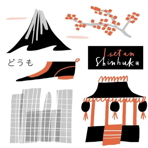 vanassibara shoes_tokyo japan icons_merchesico city illustration